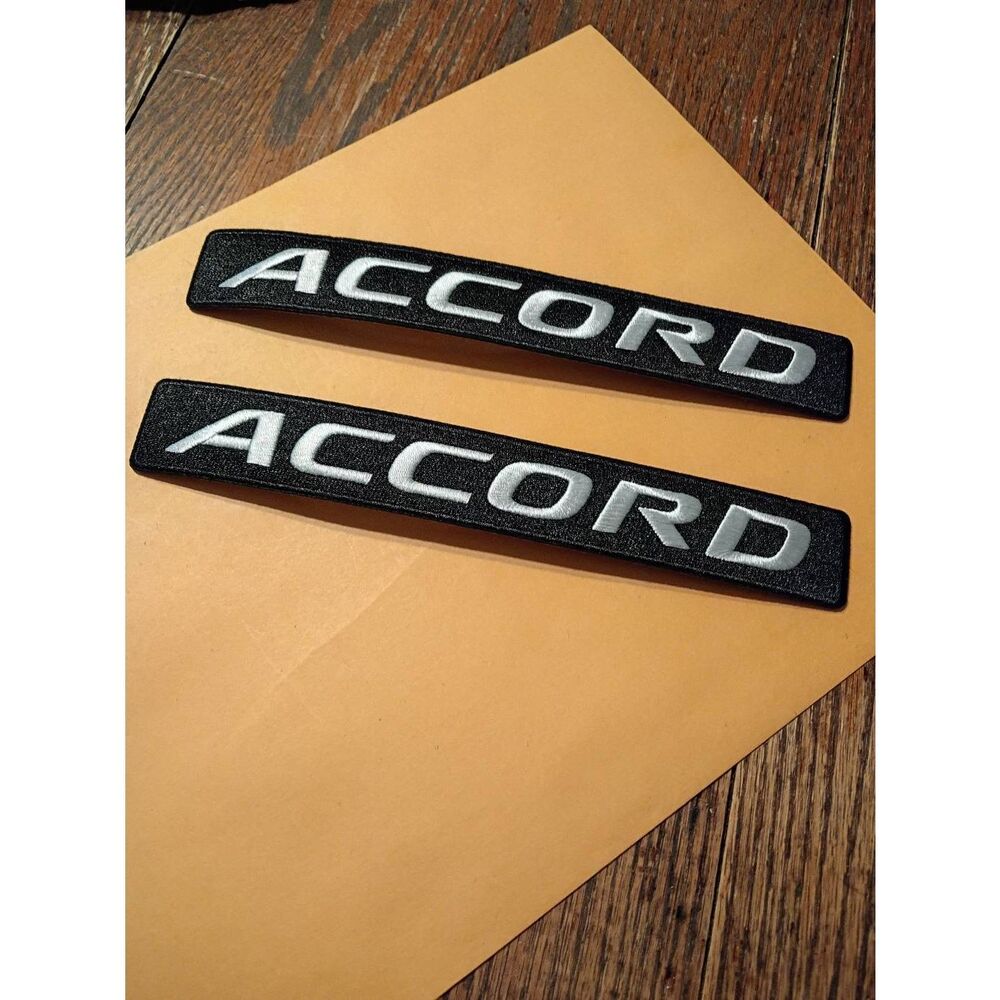 New Honda Accord Black White Iron On Patches for Jacket Hat Shirt Pants Car Cove